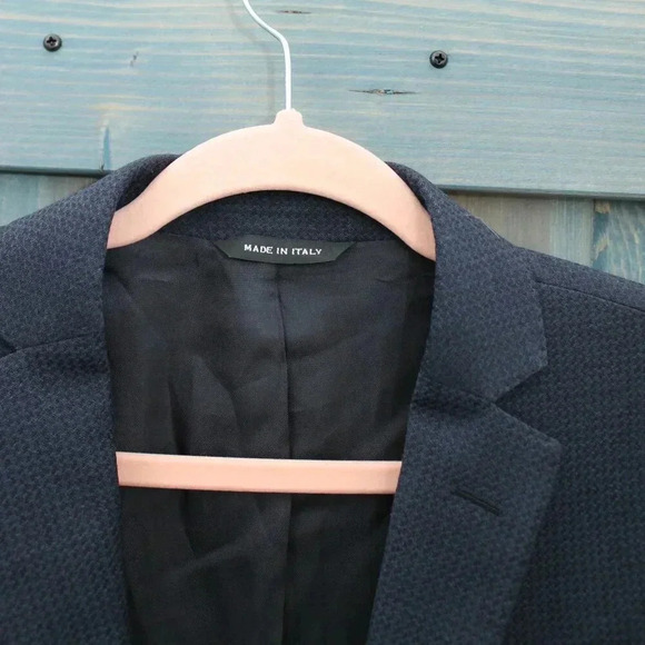 LY Adams Italy Navy Blazer Wool Size US 38 Italian 48 L’Exception - Picture 6 of 9